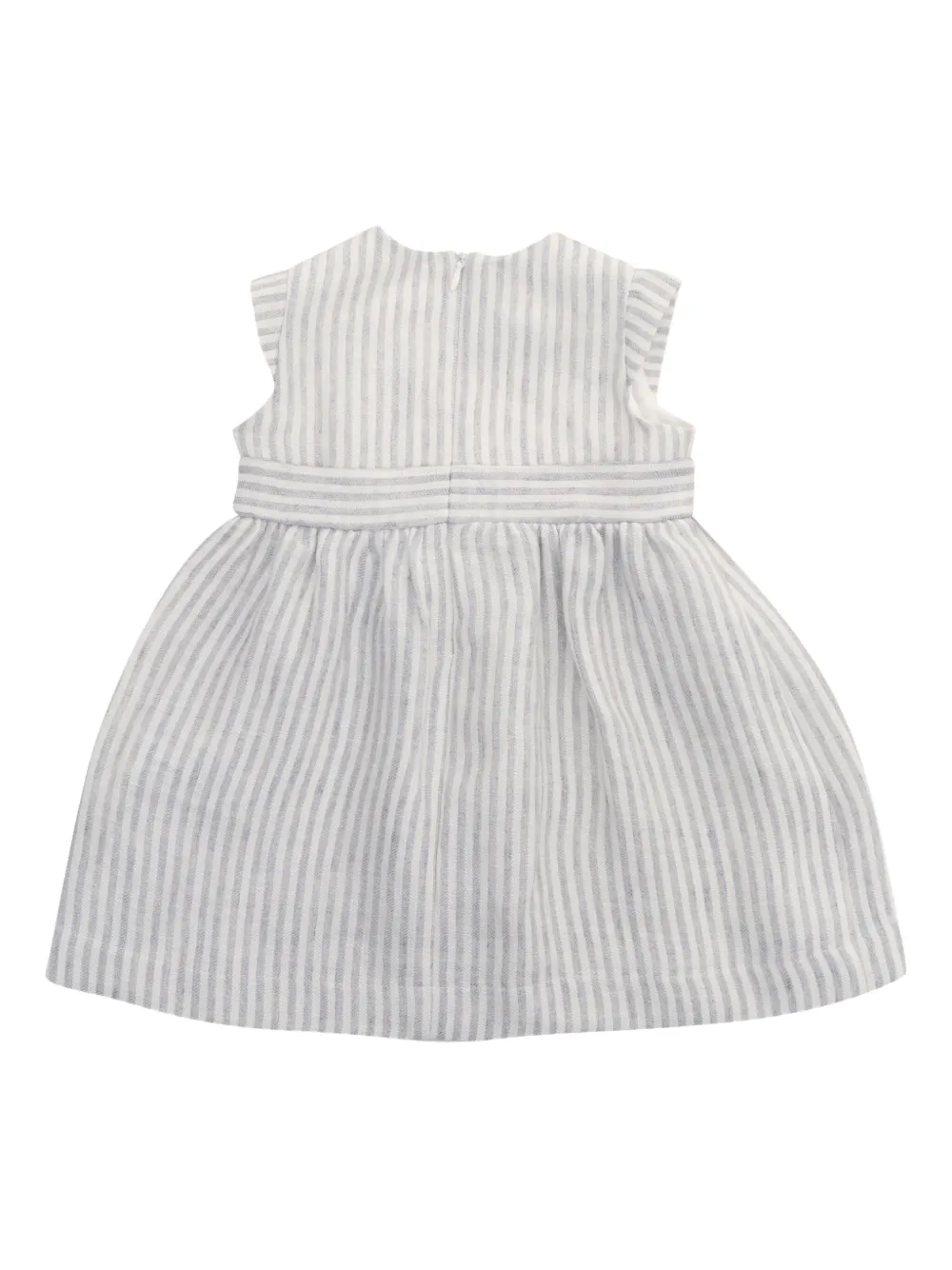 Il Gufo Gestreepte jurk Beige