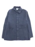 Aspesi Kids button-up linen shirt - Blue