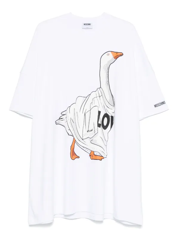 Moschino プリント ミニドレス | ホワイト | FARFETCH JP