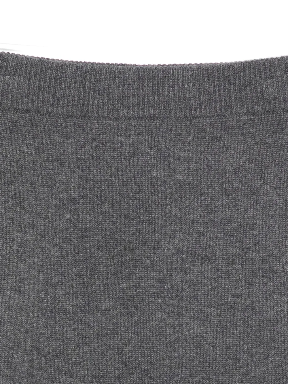 Lisa Yang Ribbed Knit Skirt In Gray