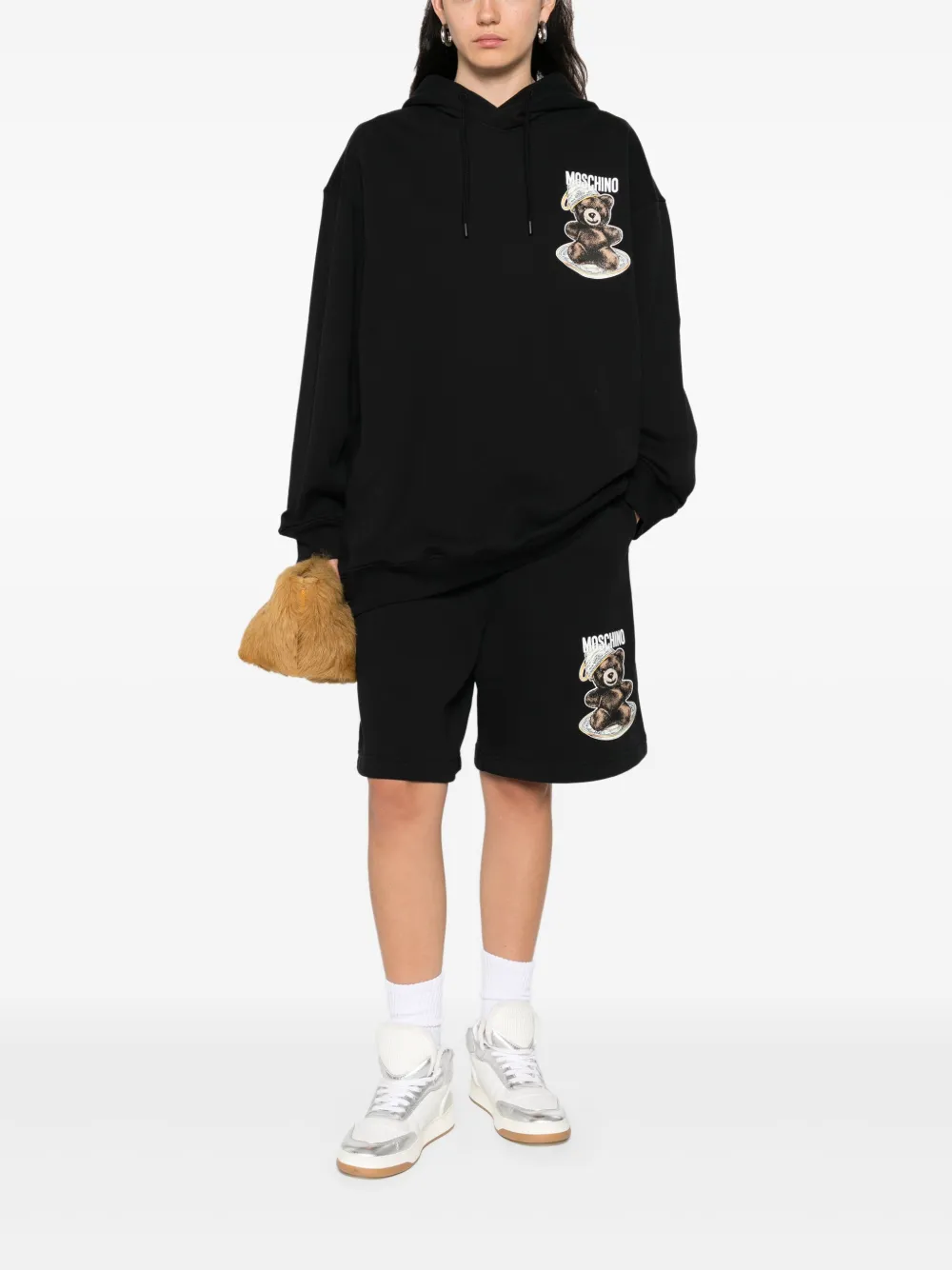 Moschino Bear hoodie - Zwart