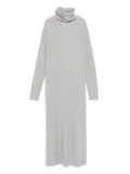 Lisa Yang turtleneck long-sleeve dress - Grey
