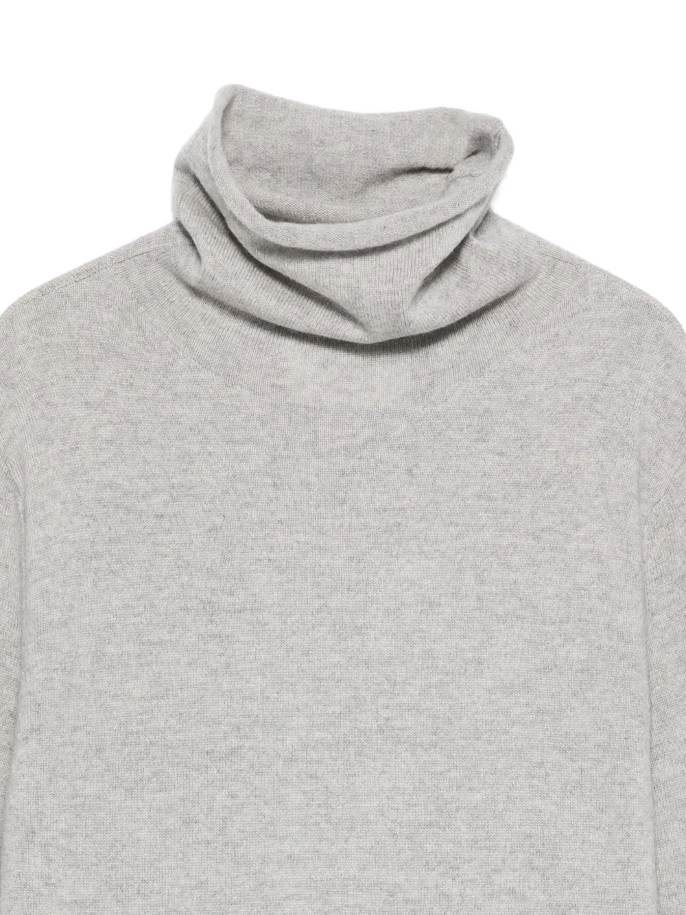 Lisa Yang Turtleneck Long-sleeve Dress In Gray