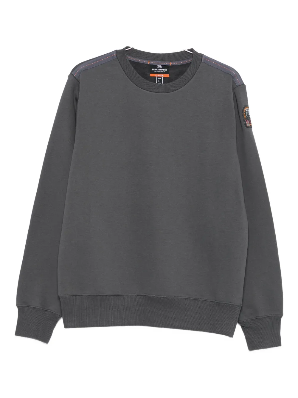 Parajumpers logo-patch crew-neck sweatshirt Grijs