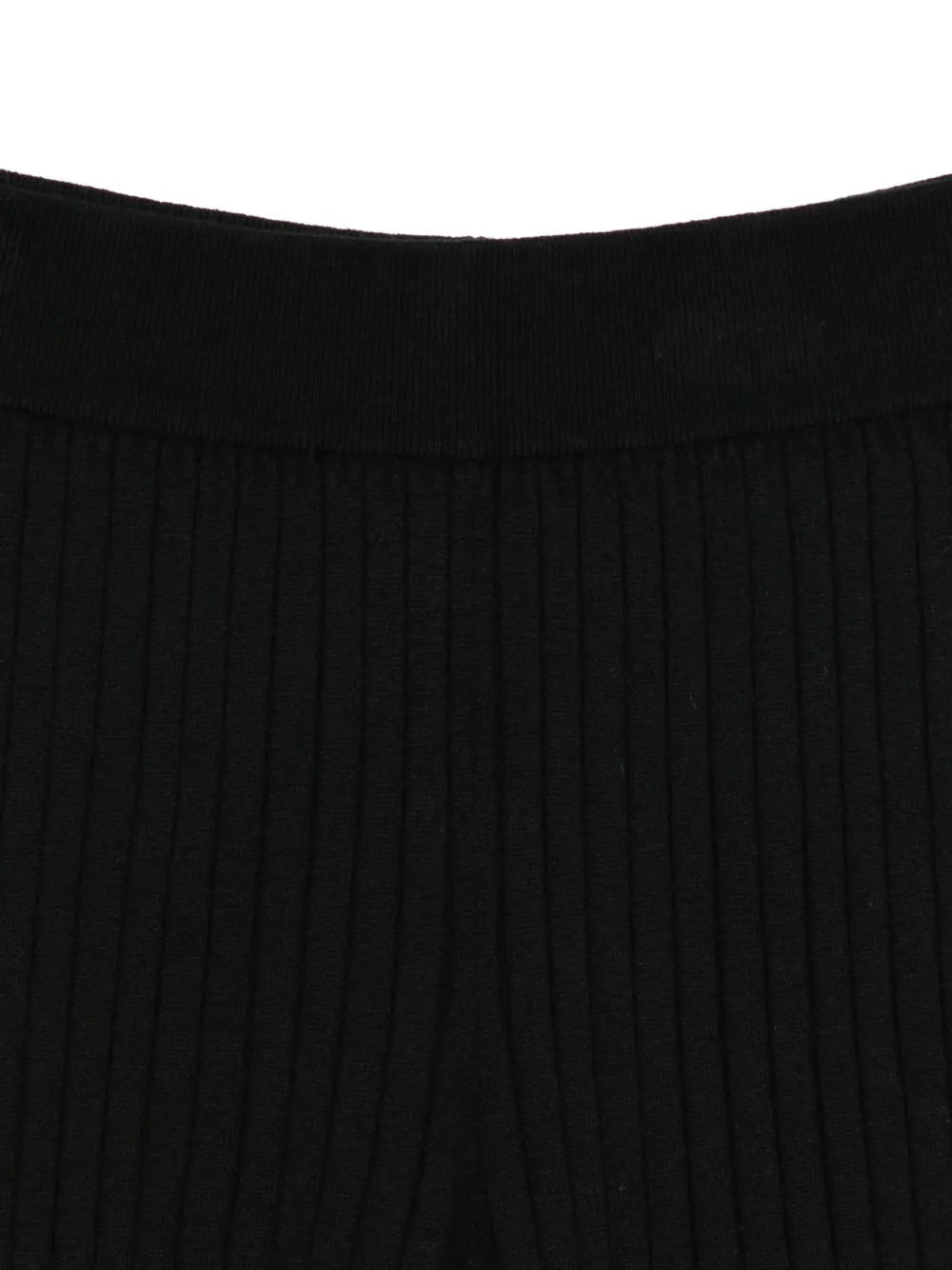 Lisa Yang Geribbelde shorts Zwart