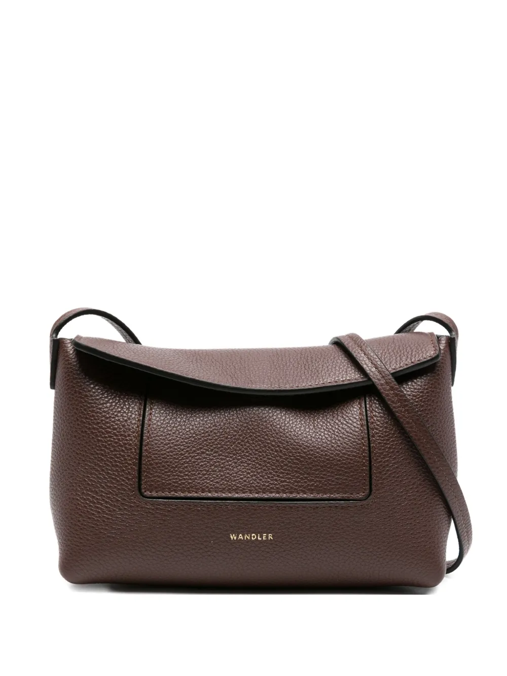Wandler Penelope soepelvallende leren mini-tas Bruin