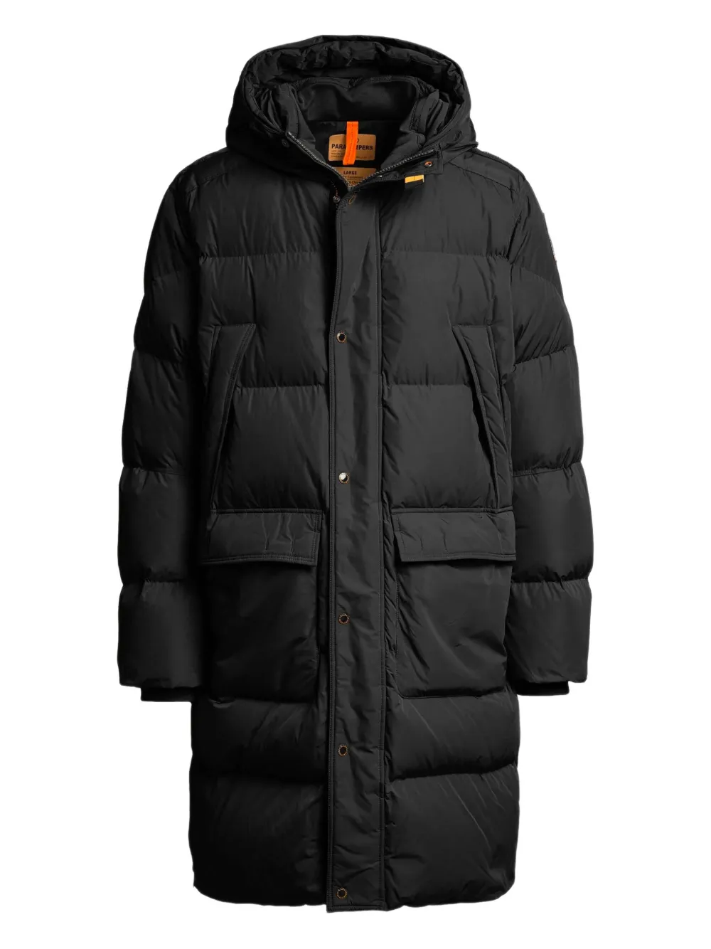 Parajumpers Long Bear hooded quilted coat | Black | Image 1