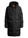 Parajumpers Long Bear hooded quilted coat - Black