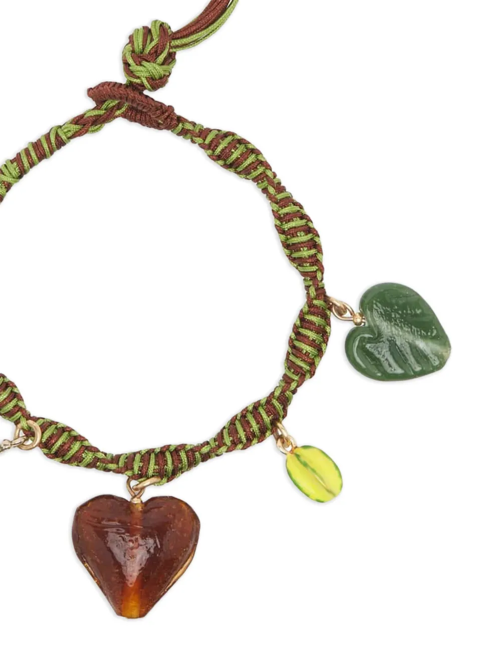 ALEMAIS pulsera trenzada con dije de corazón | Image 2
