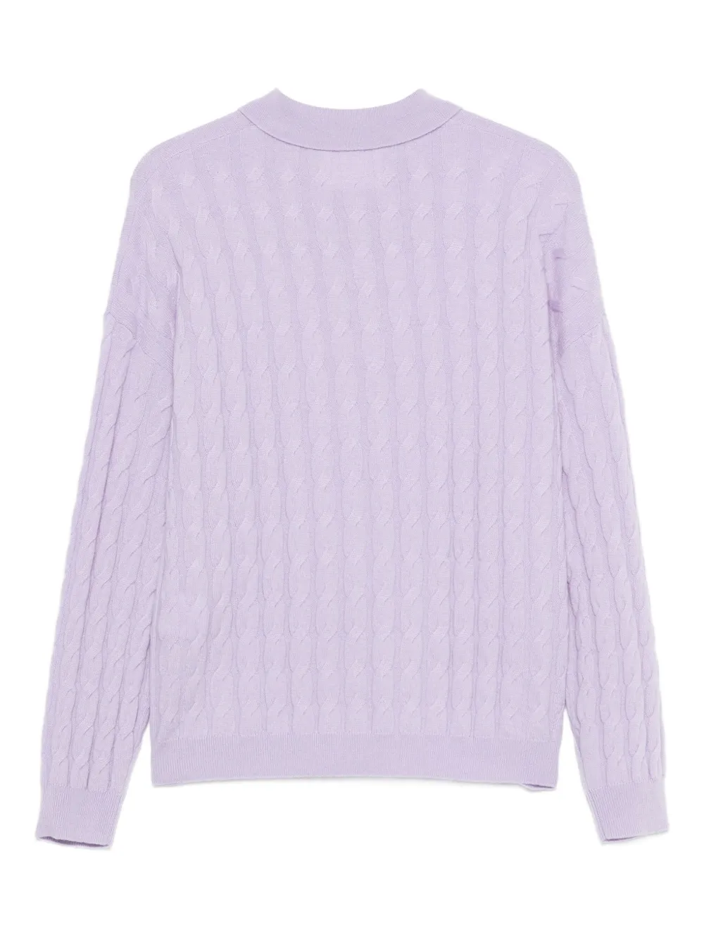 Lisa Yang cable-knit polo top | Polo Tops | Image 2