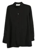 Róhe open-back silk shirt - Black