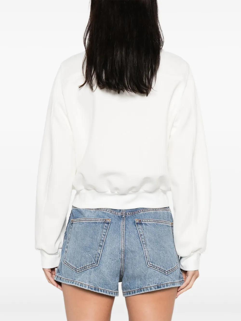 Valentino Garavani zip-front sweatshirt Wit