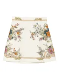 ALEMAIS floral-print mini skirt - Neutrals