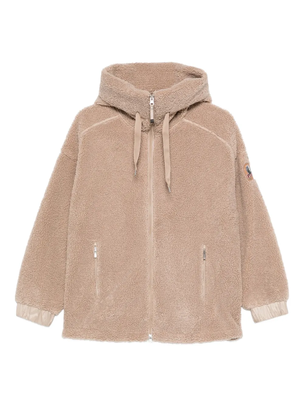Parajumpers هودي صوف ناعم بسحاب | ألوان محايدة | Image 1