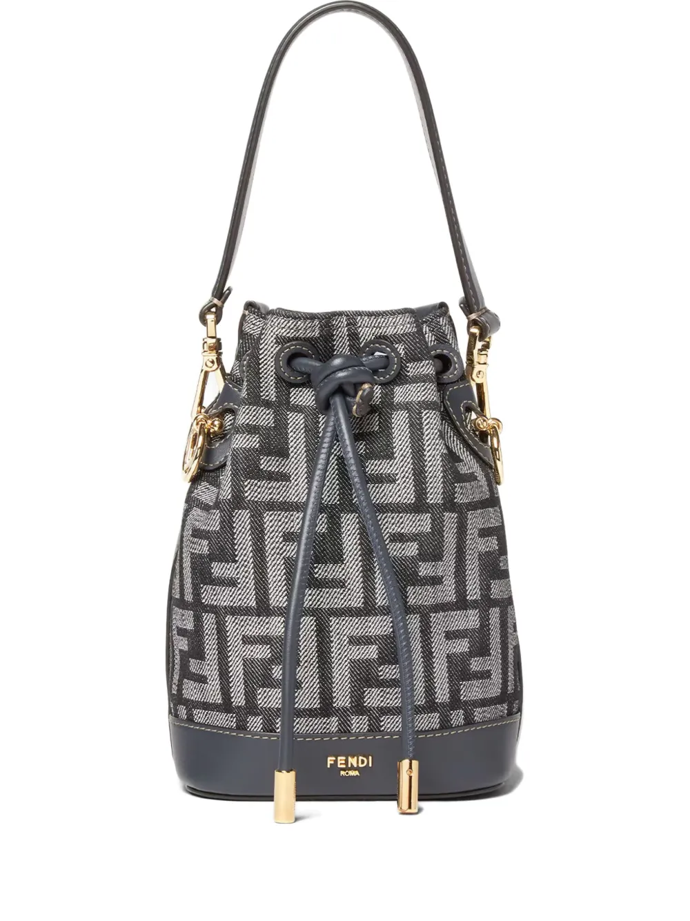 FENDI Mon Tresor drawstring  bucket logo | Blue | Image 1