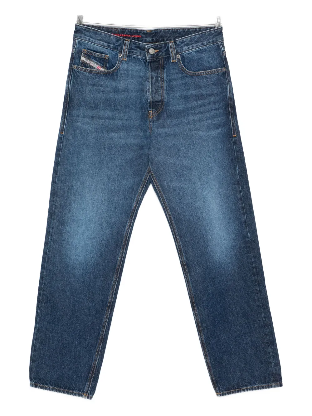 Diesel Jeans dritti in cotone - Blu
