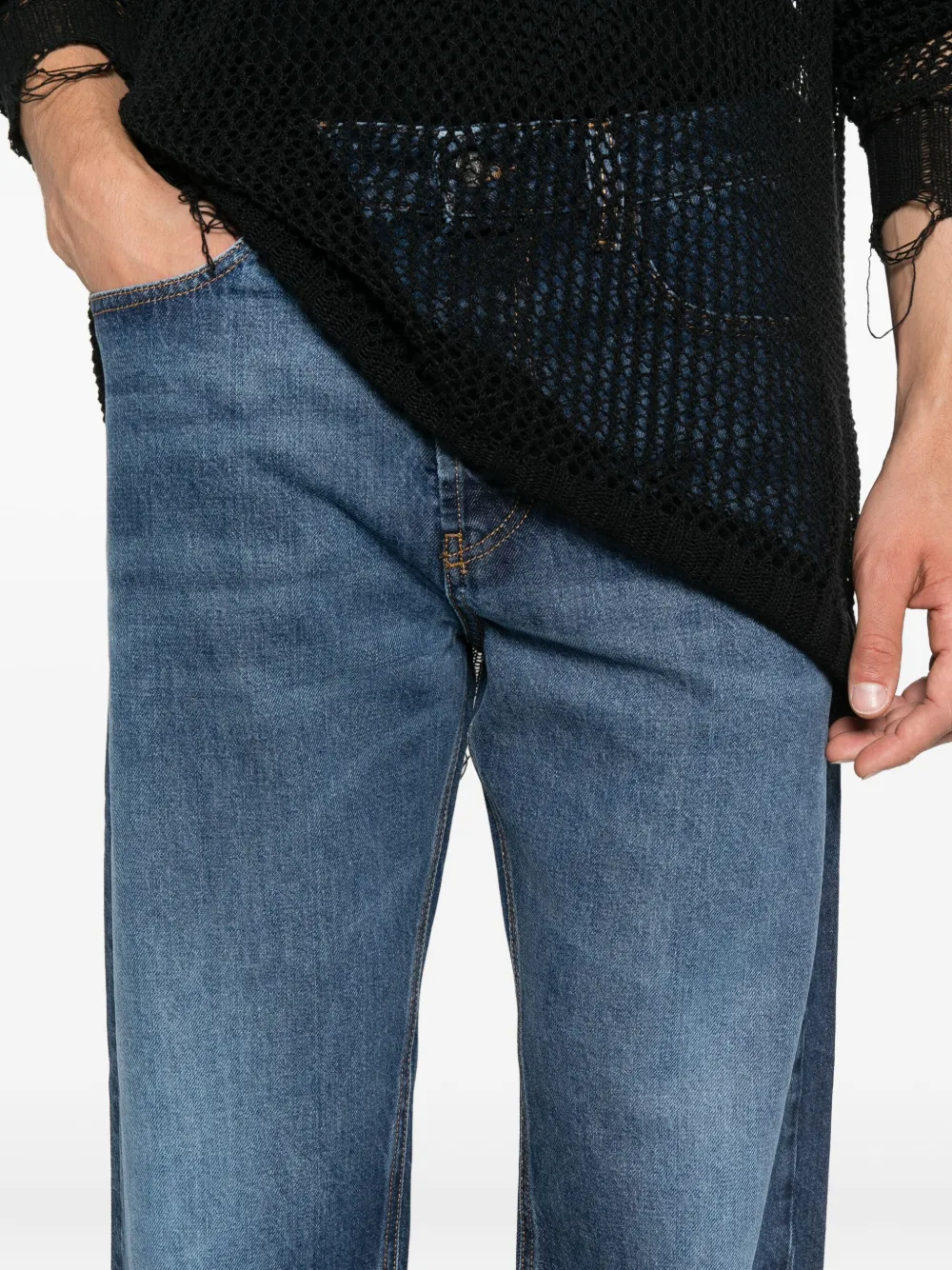 Diesel Straight jeans Blauw
