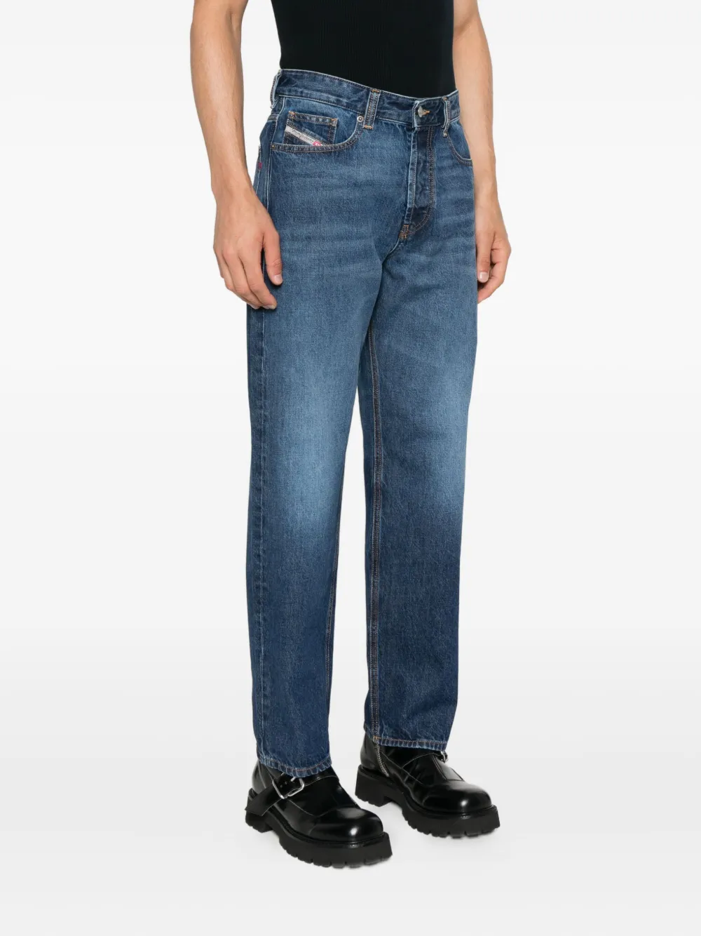 Diesel Straight jeans Blauw