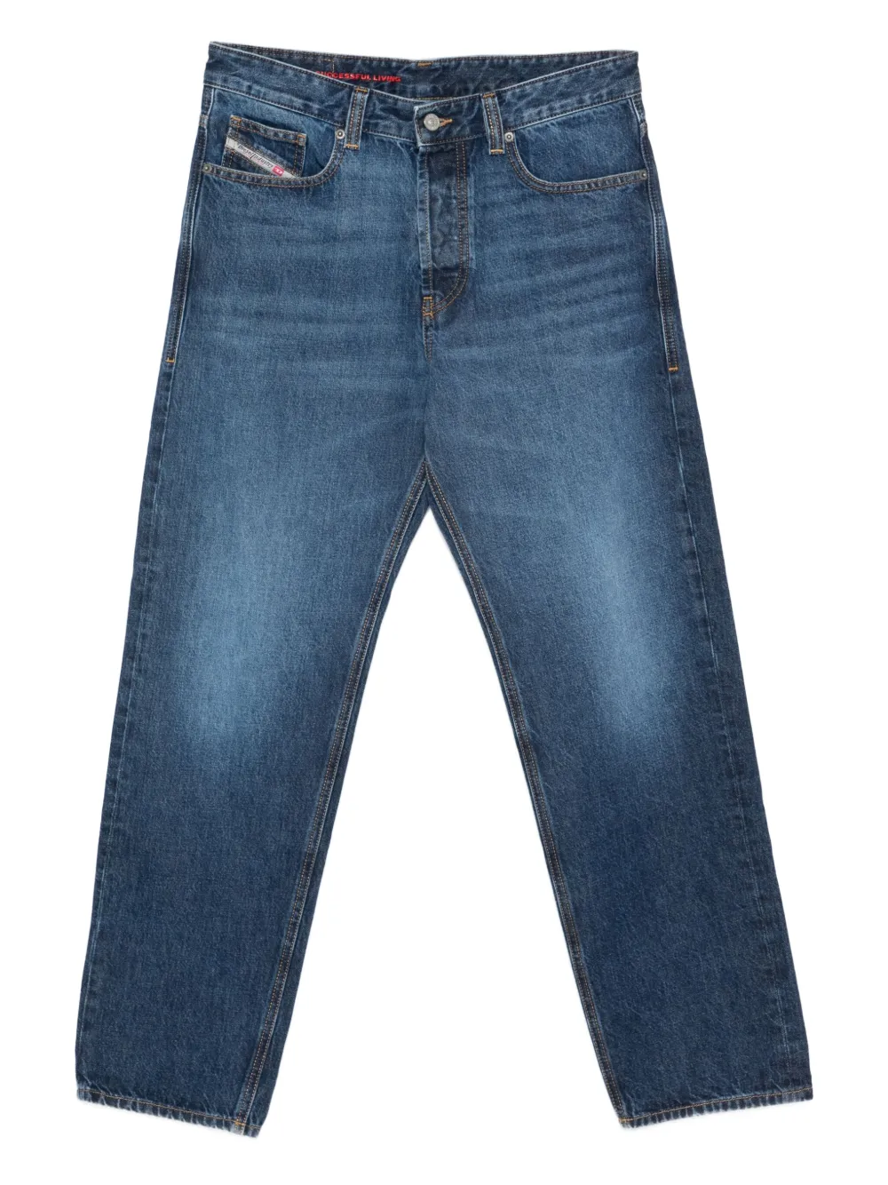Diesel Straight jeans Blauw