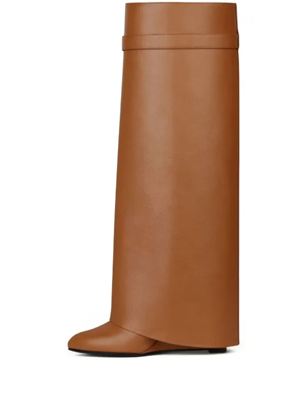 Givenchy Padlock Leather Boots | Brown | FARFETCH