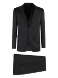 Tagliatore wool three-piece suit - Black