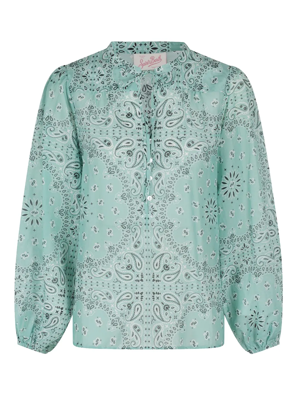 MC2 Saint Barth blusa con estampado de cachemira | verde | Image 1
