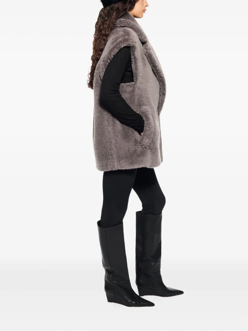 Stand Studio Structured Grey Jacket With Classic Silhouette In Multi