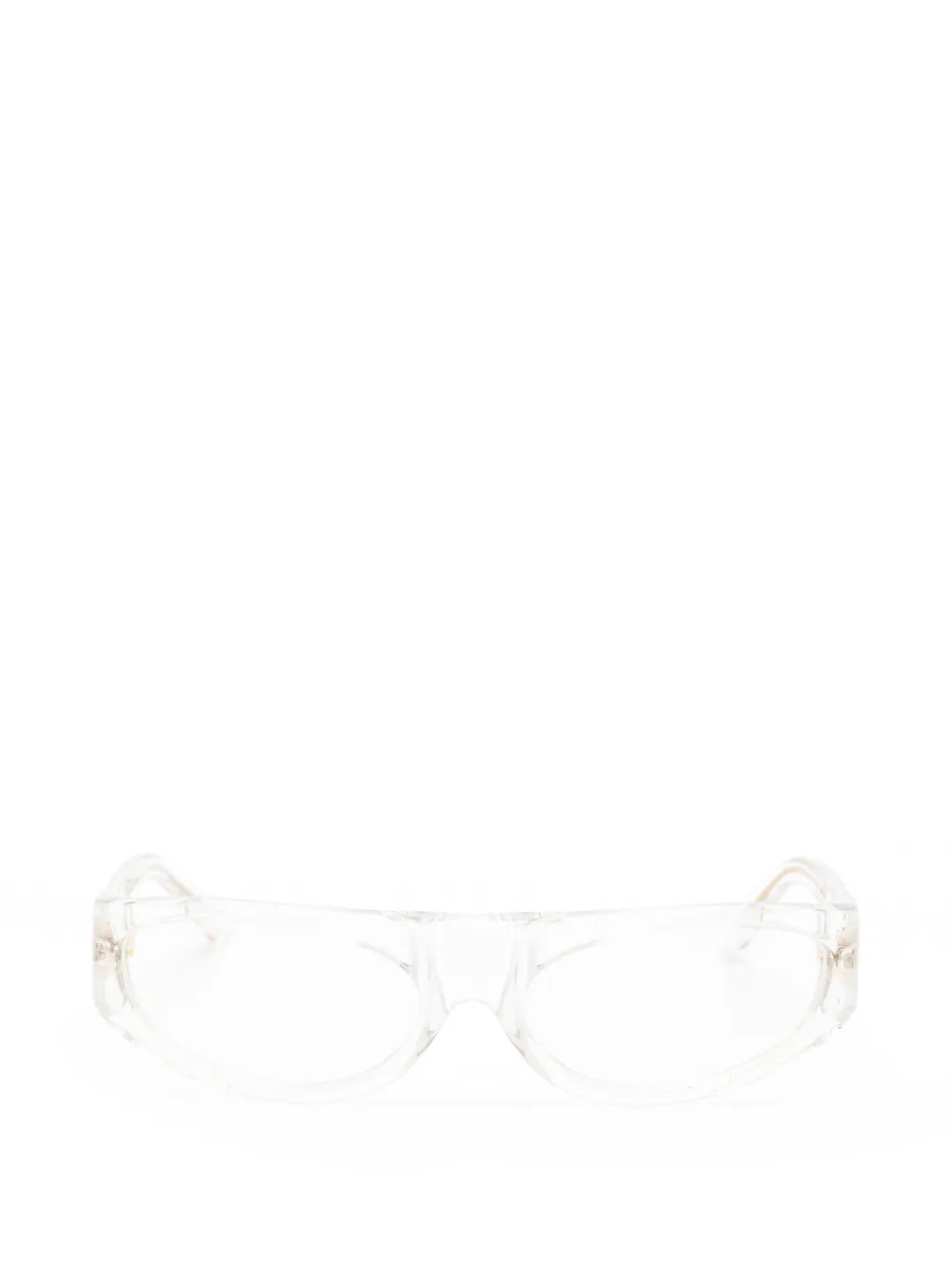 Casablanca Crystal Sport geometric-frame sunglasses - Bianco