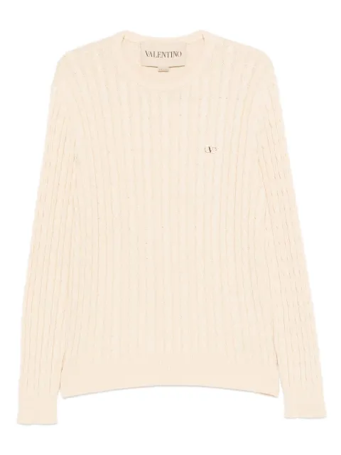Valentino Garavani VLogo cable-knit sweater