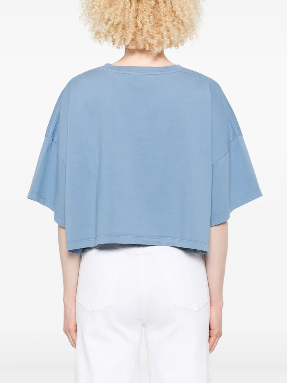 Chloé T-shirt met logoprint Blauw