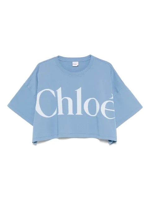 Chloé T-Shirt mit Logo-Print
