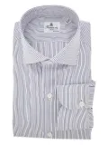 Andrea Finamore striped shirt - Grey