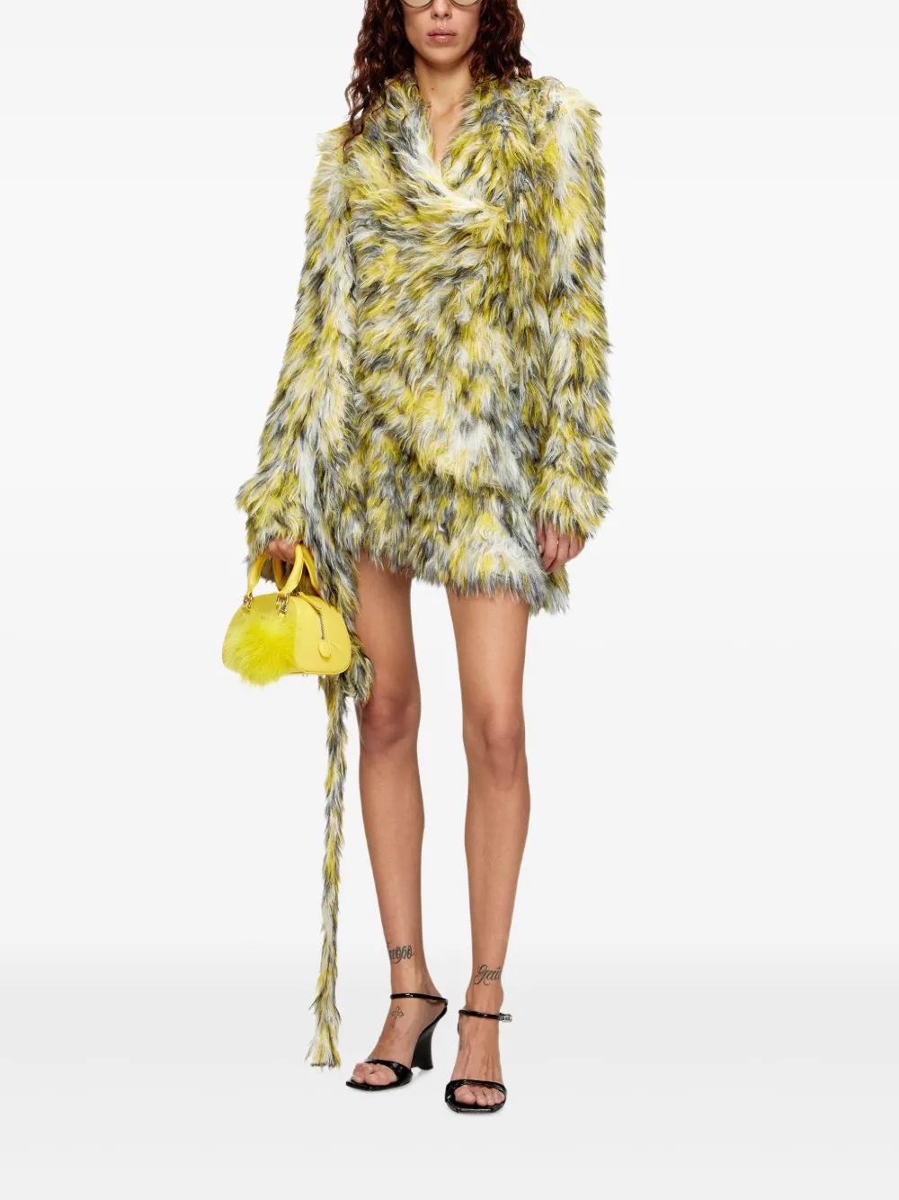 Diesel Flared mini-rok met A-lijn Groen