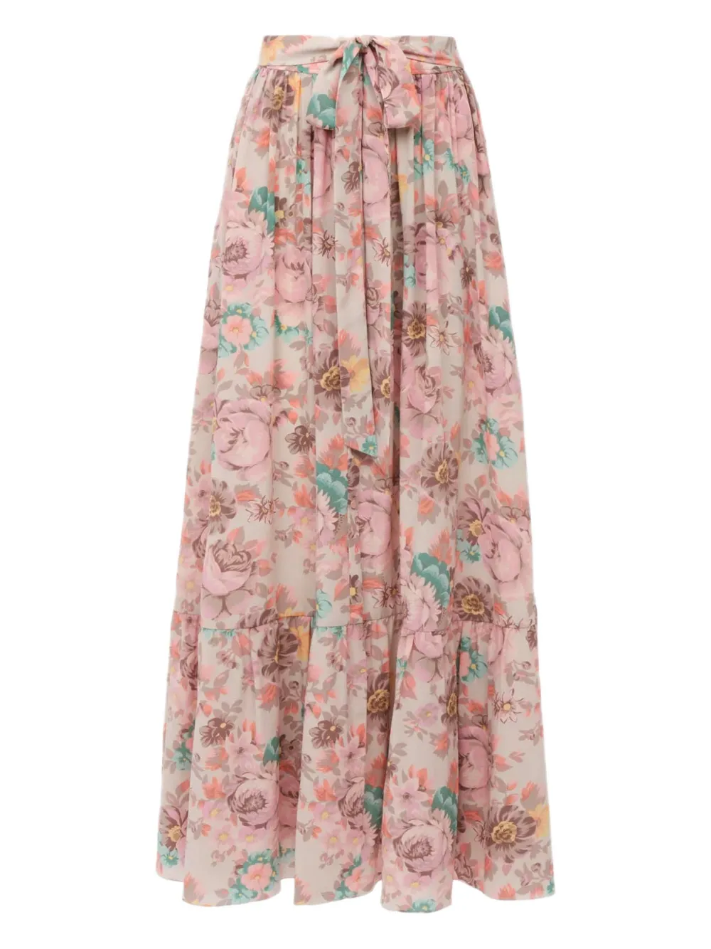 Chloé Floral-print Ruffled Beach Skirt