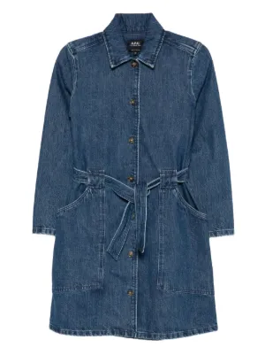 Lauren Ralph Lauren デニムドレス | ブルー | FARFETCH JP