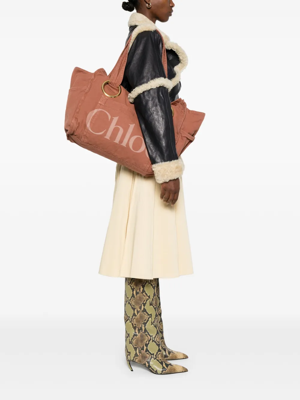 Chloé Plage tote bag Roze