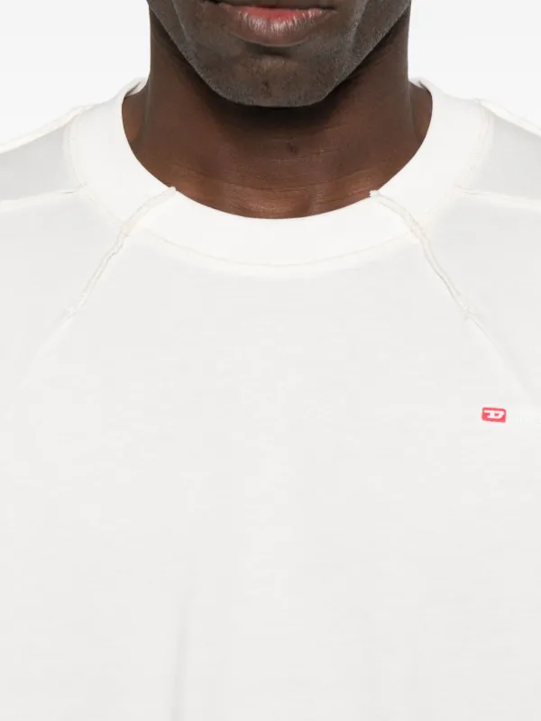 Diesel long-sleeve Panelled T-shirt | White | FARFETCH ID
