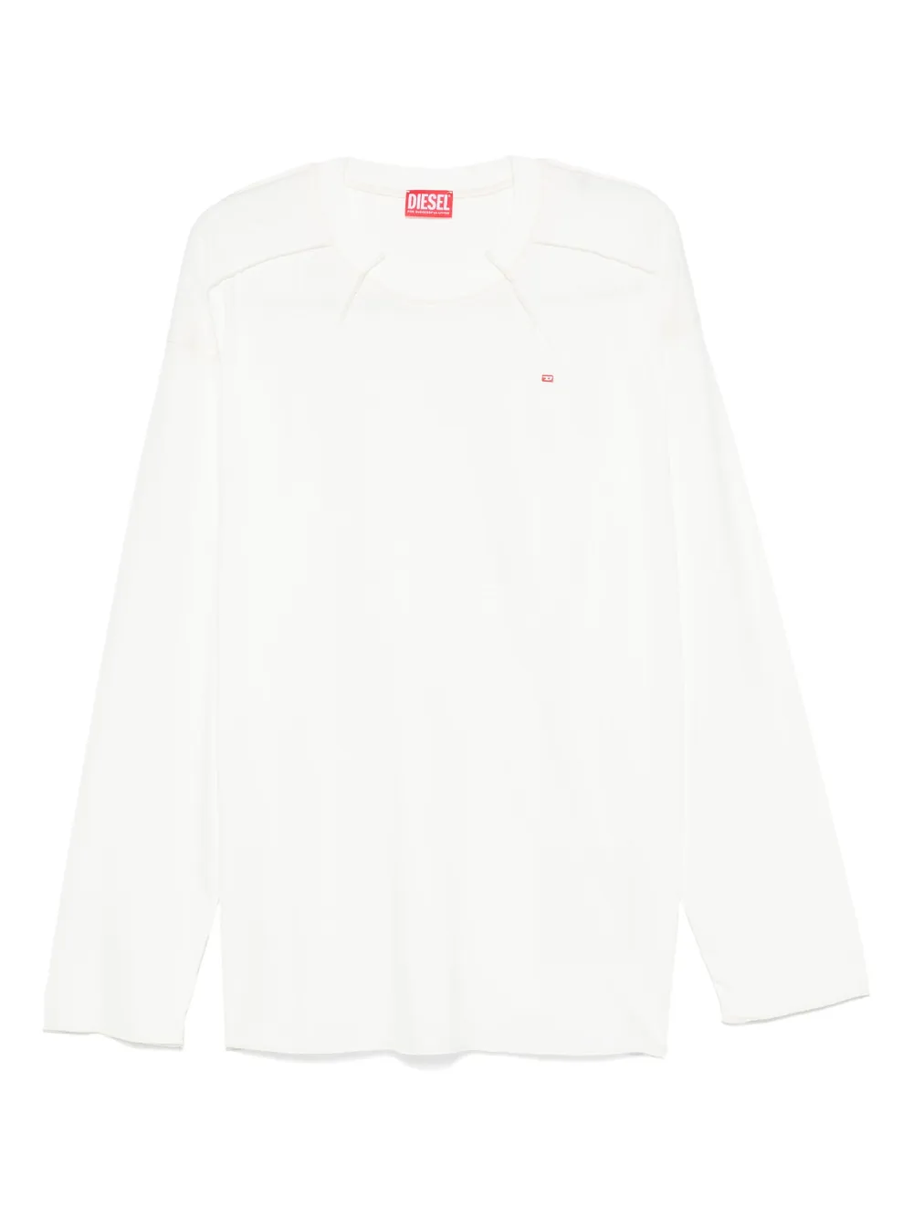 Diesel long-sleeve panelled T-shirt | White | Image 1
