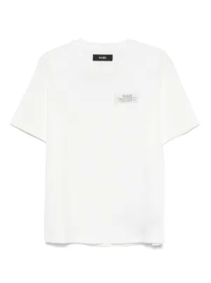 AMIRI logo-embroidered T-shirt | White | FARFETCH RO