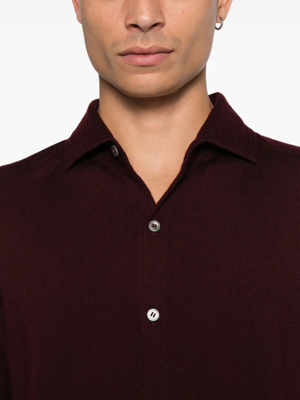 Tagliatore Overhemd met lange mouwen Rood