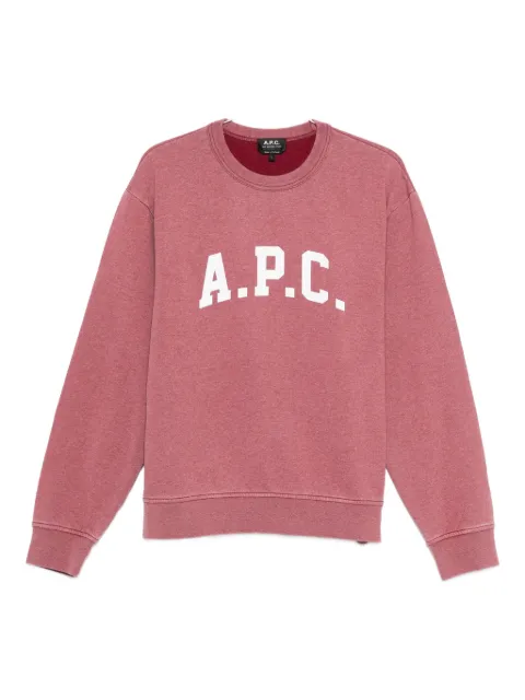 A.P.C. sweat à logo imprimé