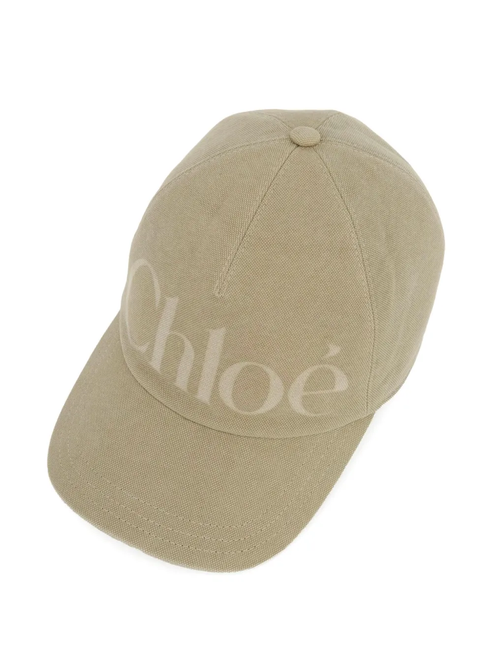 Chloé logo-print baseball cap Beige