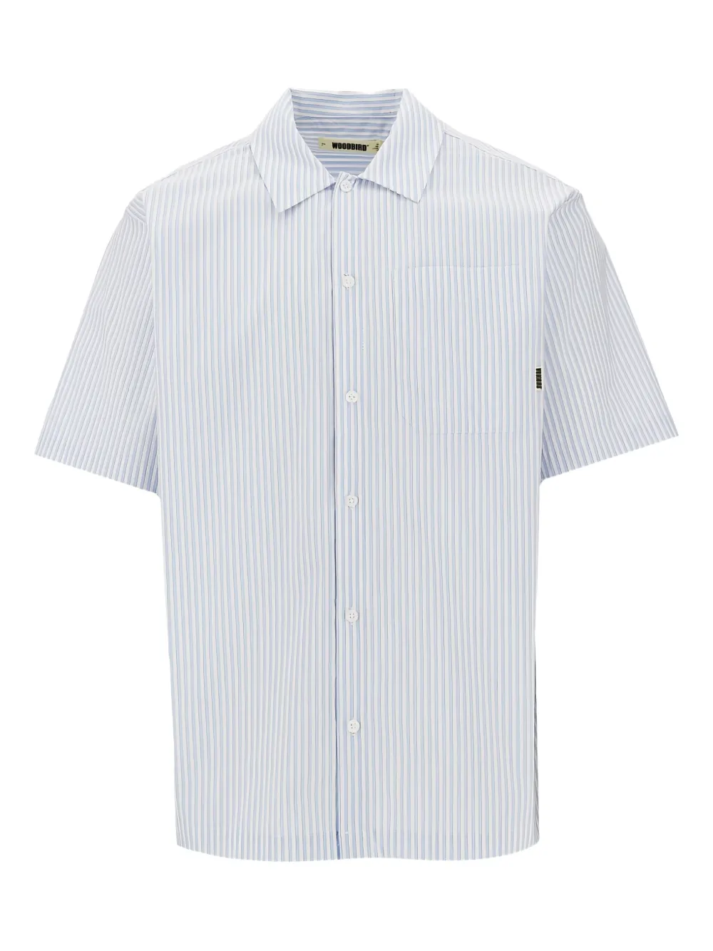 Bird striped shirt - ホワイト Bird striped shirt - ホワイト