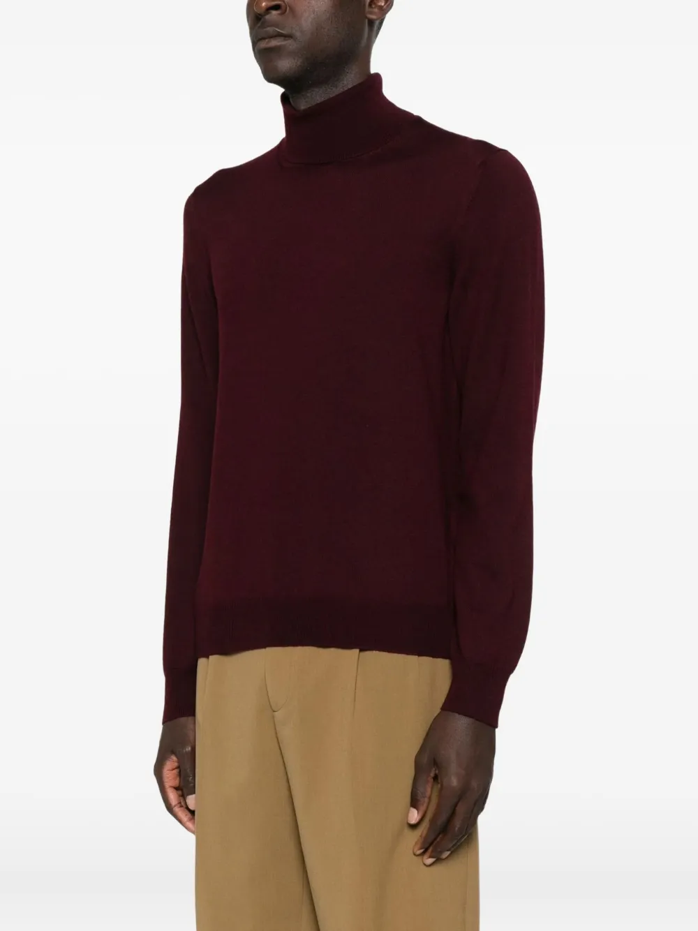 Tagliatore Turtleneck Sweater Long Sleeves In Brown
