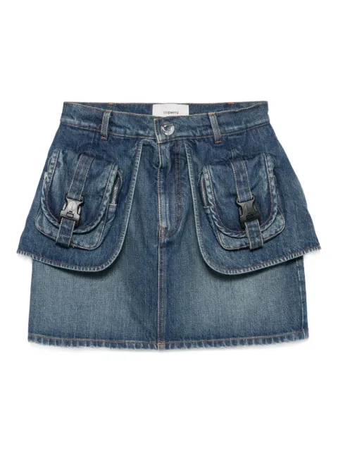Coperni flap-pockets denim skirt