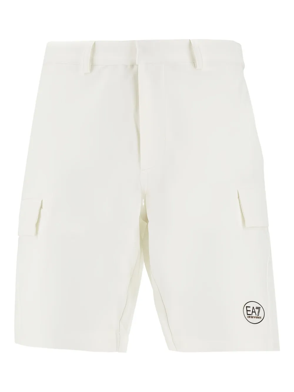 Ea7 Emporio Armani Shorts met logoprint Wit