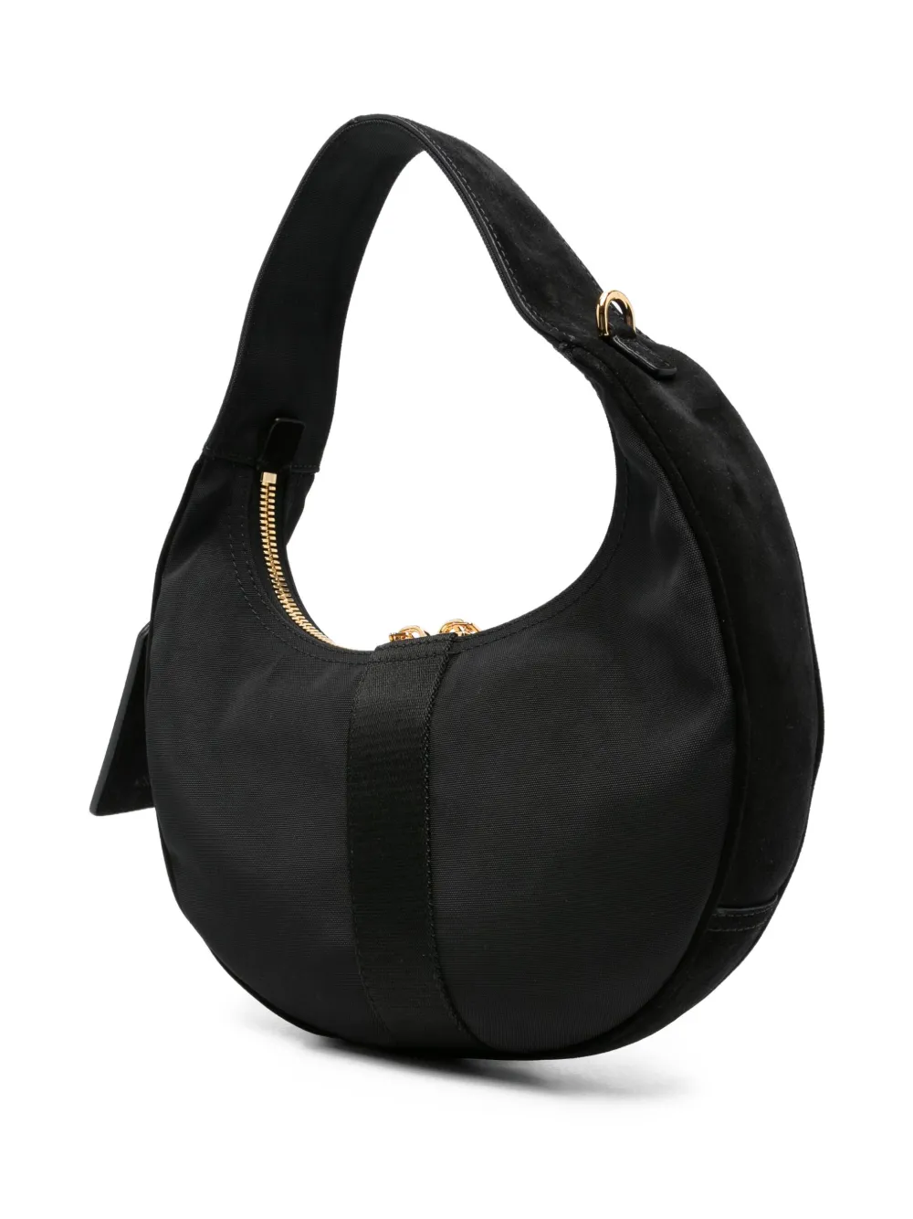 Moschino logo-plaque crescent shoulder bag | Image 2