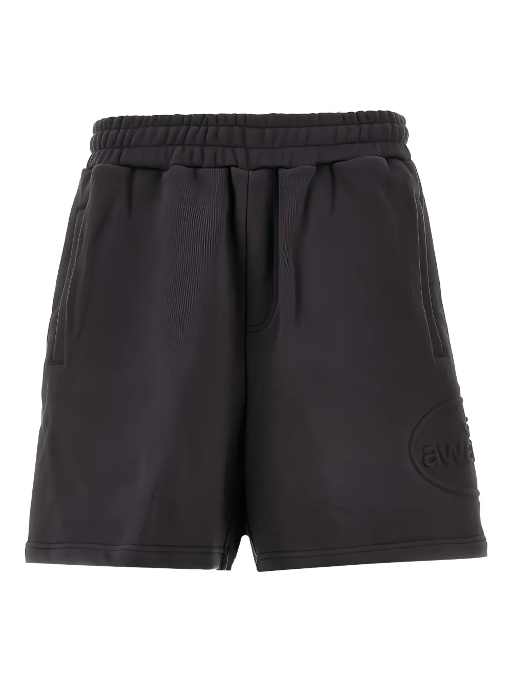 Awake NY shorts con logo en relieve | negro | Image 1