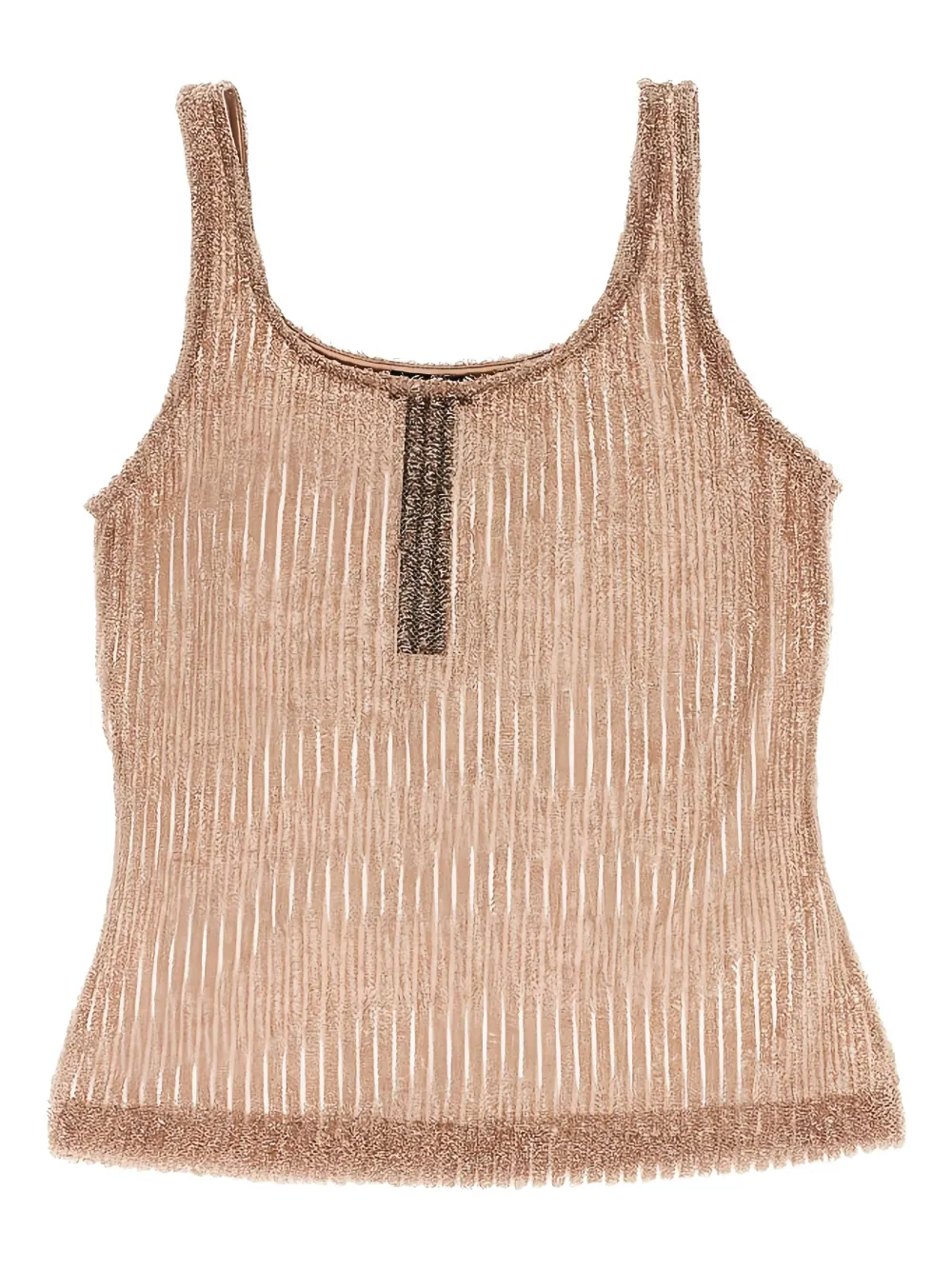 Emporio Armani Geribbelde tanktop Roze