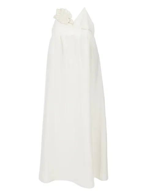 Emporio Armani logo-embroidered maxi dress